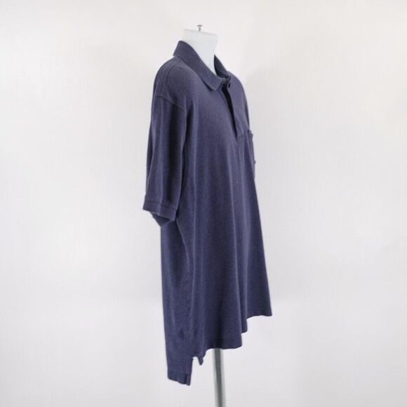 Faconnable Knit Polo Shirt‎ Blue Medium Collared Short Sleeve - Picture 7 of 9
